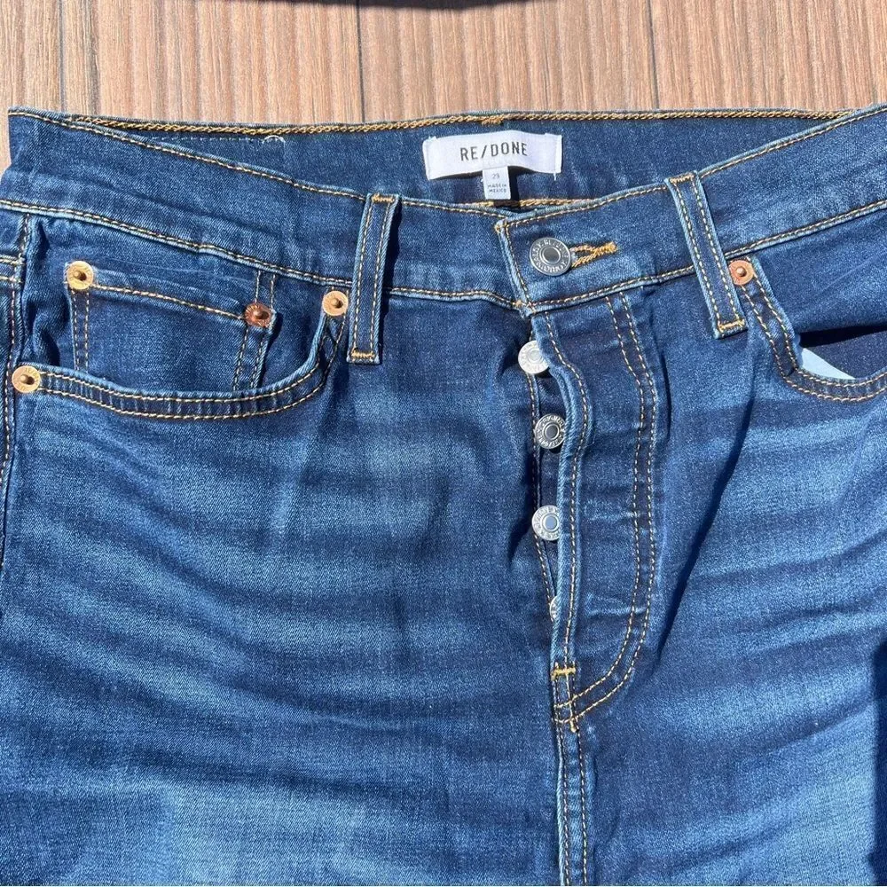 Re/Done Women's High Rise Blue Jeans | Size: 29